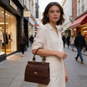 Sac PERLINE mordoré
