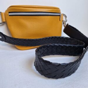 Alternative view of Sac ANAE jaune tressé
